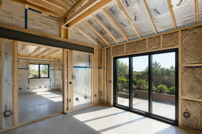 Modern building materials used on an NMT project